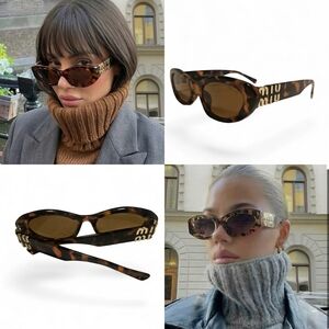🔥NEW‼️✨Miu Miu✨ Iconic Brown Tortoise Sunglasses 🤎
